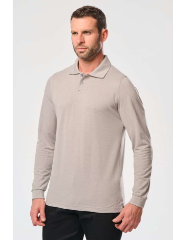 DES-WK276-MEN'S LONG-SLEEVED POLO SHIRT